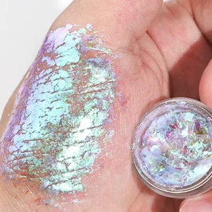 OEM ODM Laser Glitter Powder Fish Scale Punk Chameleon Holographic Flakes Dazzling Eye Shadow Eight Colors Polarized Glitter