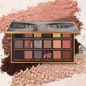 OEM ODM Neutral Matte Glitter Eye Shadow Pan Private Label Rose Gold Color Shimmer Smoky Luxury Multi Chrome Eyeshadow Palette