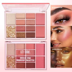 OEM ODM S.f.r Color New Design New Arrival High Quality High Pigment Eyeshadow Blush Highlight Makeup Kit