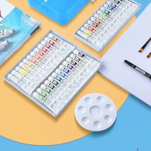 OEM Paint Set Fluid Painting Acrylic Pigment Kit Set for 12ml Watercolor Acrylic Gouache Oil Painting