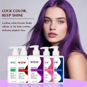 OEM Private Label Organic Color Booster Shampoo for Hair Color Fixing