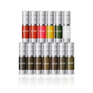 OEM SMP Scalp Tattoo Pigment Semi Permanent Organic Makeup Ink Hairline Eyebrow Microblading PMU Customized Logo Long 12ml