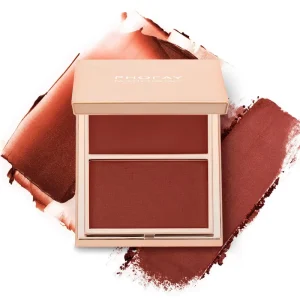 OEM Vegan Cruelty Free High Pigment Two Color Cream Blush Palette Lasting Daily Face Cosmetic Mineral Powder Hot Selling