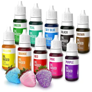Oil Based Edible Pigment Non-toxic Inorganic Pigment for Cake Cookie Fondant Baking Decorating High Concentration Food Grade Dye