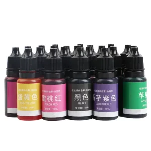 Oil Soluble Pigments for Candles 32 Colors Liquid Pigment for Soy Wax Candles Making 10ml Color Pigment for Sand Wax Candle