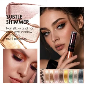 One Swipe Pigmented Eye Cosmetics Kit Waterproof Gel Liner & Multi Shade Eyeshadow Liquid