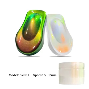 Optical Chameleon White Color-Shift Powder for Car Paint Spray Coating Multichrome Pearl