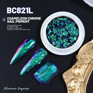 Optical Shifting Bojun BC8 Magic Mirror Chameleon Flakes Powder Non Toxic for Epoxy Resin DIY Crafts and Soap Making