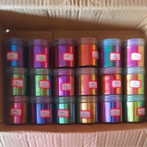Optical Super Chameleon Pigment Powder Custom Paint Epoxy Resin Watercolor Intense Chrome Colorshift Pigment 1g Bulk