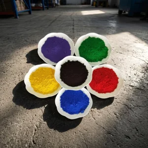Orange Iron Oxide Pigment for Artificial Stone and Floor Tile High Concentration Synthetic Dye Powder