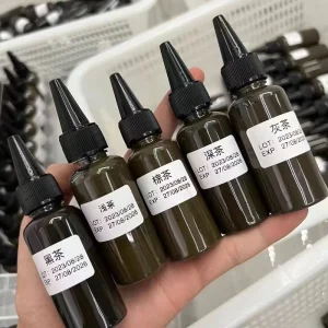 Organic Tattoo Ink Pigments Natural Color Eyebrow Microblading Ink for Permanent Makeup