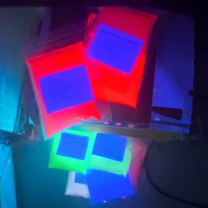 Organic UV Security Fluorescent Pigment Powder 365nm and 254nm Invisible for Coating Pigment in Red Blue Yellow Green