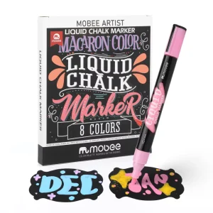 P-566C/8P Water-Based Liquid Chalk Marker Pen Set 8 Colors