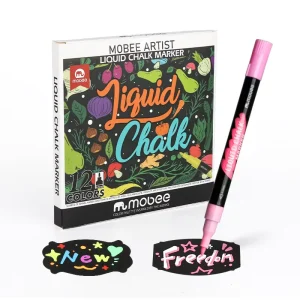 P-567B/12C Liquid Chalk Marker Pen Set 12 Colors Large Capacity Water-Based