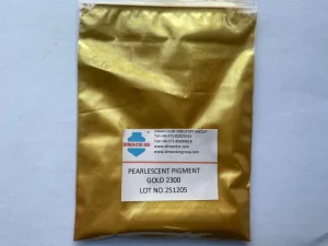 PEARLESCENT PIGMENT GOLD PEARL 2300 Rich Golden Effect with TiO2+Fe2O3 Double Coating on Synthetic Mica