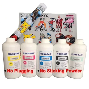 PET Transfer Film Printing Textile Pigment Ink for Epson DX5 5113 L1800 L805 DTF Printers Digital Printing