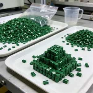 PP PET PVC PC PS PA Green Color Masterbatch Granules for Blown Film and Injection Molding