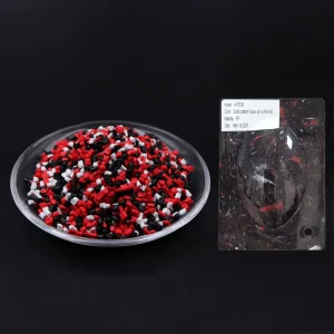 PP PS PE TPU Red and White Mixing Color Marbling Pattern Plastic Pigment Particles for Plastic Housing