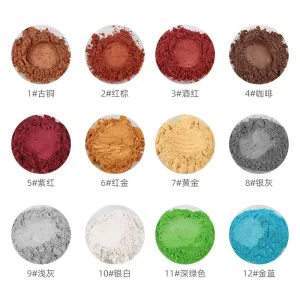 Pearl Powder Glitter Powder Metallic Iridescent Pearl Pigment Paint Epoxy Resin Powder Handmade Soap Colored Mica Powder