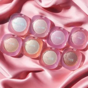 Pearl Rose Diamond Highlighter Powder with Blush, Contour, Eyeshadow, and Bronzer