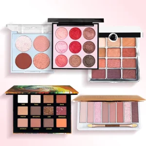 Personalized Magnetic Book Matte Glitter Shimmer Press On Powder Refill Pans Bridal Vegan Cosmetic Eyeshadow