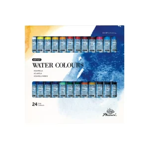 Phoenix Widely Use 24 Color 8ml Portable Japanese Pigments Super Vision Watercolor Paint