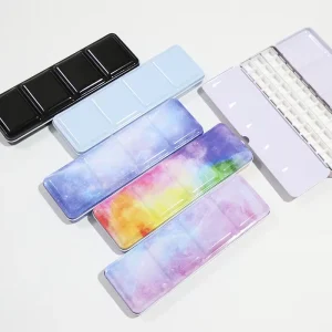 Pigment Tin Box Empty Soild Watercolor Tins Palette Paint Case Metal Box Oil Paint Palette Empty Paint Tubes