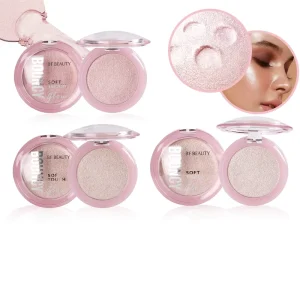 Pigmented Shimmer Highlighter Silky Dewy Soft-Touch Bouncy Formula Private Label