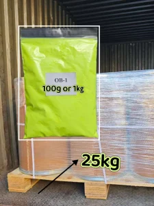 Plastic specific Whitening Agent OB 1 Sourced From the Factory. Purchase Starts at 1kg. 25kg Cartons for Transportation