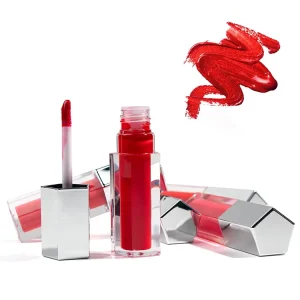 Polygonal Branded Fruity Lip Gloss Long Lasting Pigments Waterproof Cute Nude Lipgloss
