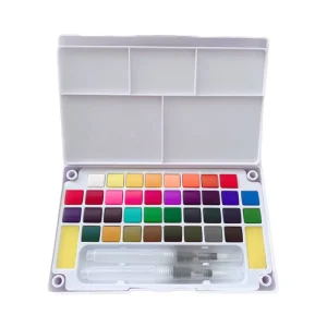 Portable Gouache and Solid Watercolor Set for Art Students and Children, for Glass Painting
