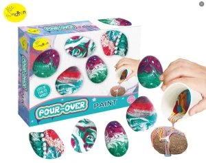 Pour Over Rock Painting Art Kit Arts and Craft Activities for Kids