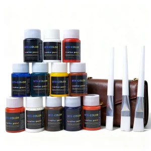 Premium 12 Color High Coverage Leather Painting Paint Leather Dye for Car Seats Sneaker Shoe Cleaning Leather Sofa Diy
