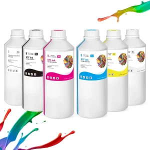 Premium Bulk Refill DTF Ink 1000ml White Textile Pigment Ink for T shirt Printing XP600 I3200 DTF Printer Ink