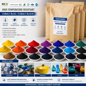 Premium Cobalt Blue Pigment for Ceramic Glaze and Glass Coating High Purity Heat Resistant up to 1350 Degree Non Fading