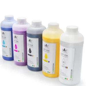 Premium Dtf Textile Transfer Pigment Ink White DTF Ink 1000ML for L805 I3200 L1800 4720 Xp600 Digital Printing Printer