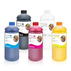 Premium Textile Pigment Ink 1000Ml DTG Ink for Epson F2000 F2100 F2130 F2150 F2180 T725 Cartridge Ink
