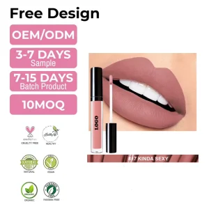 Print Your Logo 24Colors Matte Lip Stick Makeup Factory Long Lasting Luxury Waterproof High Pigment Matte Nude Red Pink Lipstick
