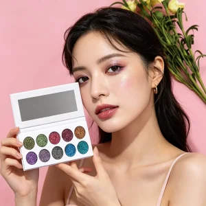 Private Label 10 Colors Vegan High Pigment Chameleon Eyeshadow Pallet