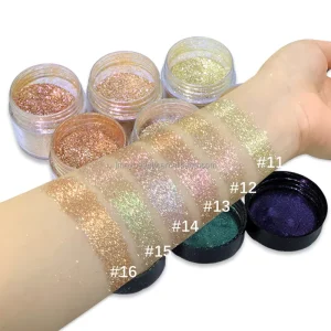 Private Label 25 Color Loose Glitter Eyeshadow Powder Pearl Diamond Metallic Pigments Shimmer Customizable Cosmetic Pigments