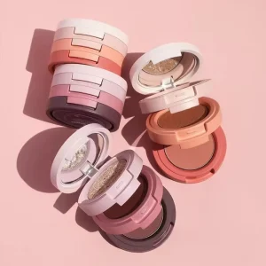 Private Label 3 in 1 Blush Powder Cheekbones Blusher Bronzer Natural Highlight Concealer Cheek Pigment Coral Brig