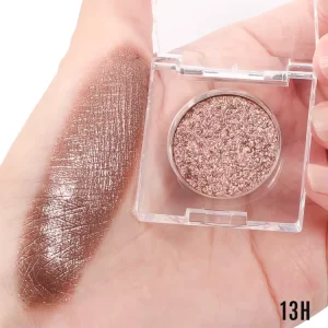 Private Label Diamond Glitter Metallic Eyeshadow Palette Vegan High Pigmented Makeup Super Glowing Highlighters Makeup