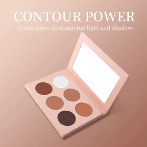 Private Label Face Makeup Contour Palette Waterproof Vegan Pressed Powder Blush Bronzer Highlighter
