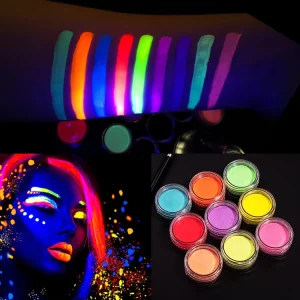 Private Label Face Makeup Painting Supplies Vegan Neon Pastel Color Fluorescence Body Painting Supplies