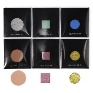 Private Label Gliggter Eye Makeup High Pigment Waterproof Long Lasting Single Metallic Matte Pressed Eyeshadow