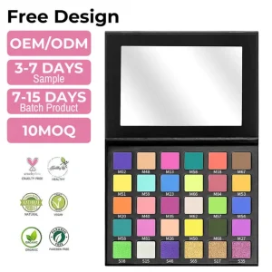 Private Label Luxury High Pigment Vegan Waterproof Makeup Palletes Eyeshadow Palette Custom Logo Cruelty Free Eye Shadow Palette