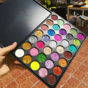 Private Label Makeup Palette 35-Color Eyeshadow Palette Professional Cosmetics Waterproof Glitter Matte Eye Shadow