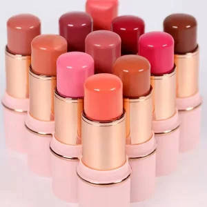 Private Label Multi Colors Waterproof Lasting Face Blusher Stick Cream Blush Makeup High Pigment Vegan Blusher