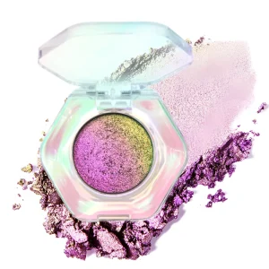 Private Label Multichrome Eye Shadow Makeup High Pigment Long Lasting Metallic Single Chameleon Eyeshadow Palette