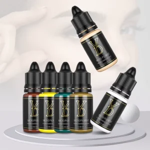 Private Label PMU Pigments Organic Permanent Makeup Eyebrow Pigment YD Eyebrow Tattoo Pigment